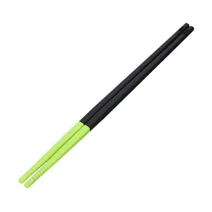 Đũa Bếp Silicon Chịu Nhiệt Màu Xanh Đen, Heat Resistant Silicone Chopsticks, Black & Green (31cm) - ENJOY KITCHEN